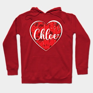 I Love chloe First Name I Heart chloe Hoodie